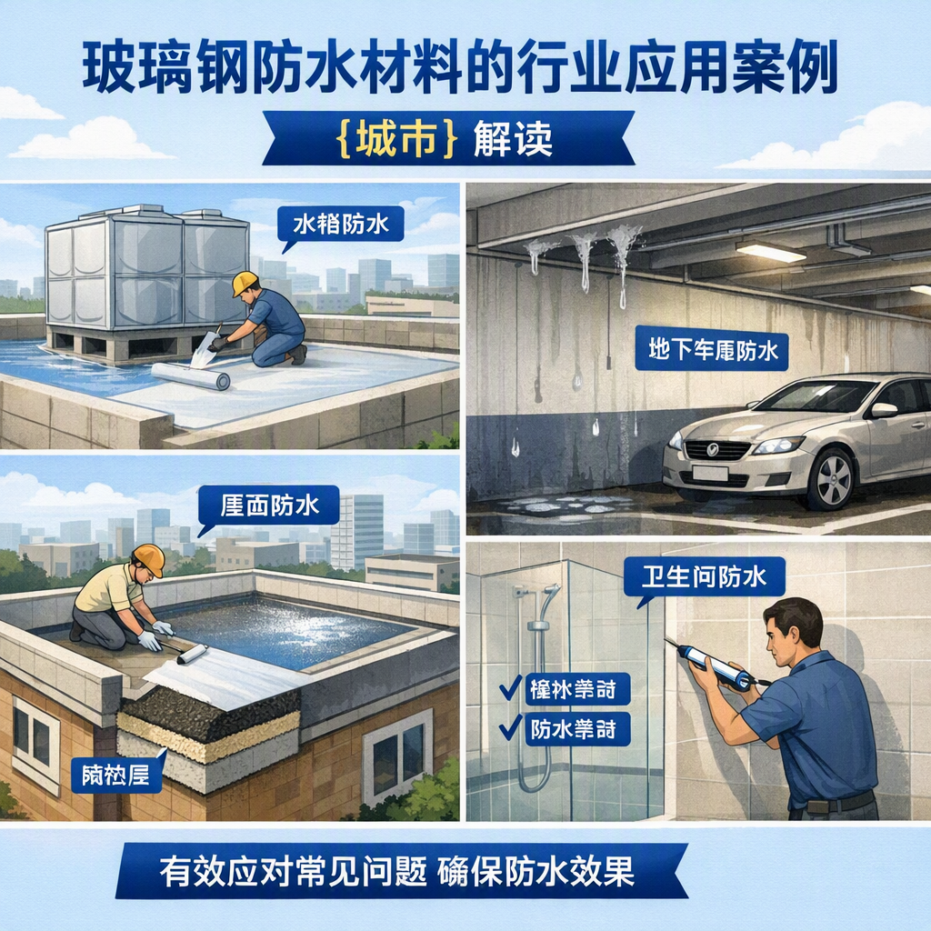 玻璃钢防水材料的行业应用案例,鹤壁解读