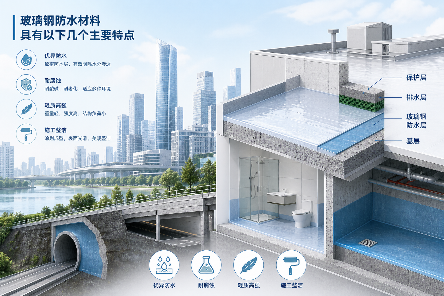 2023年玻璃钢防水材料市场趋势分析，关注 鹤壁 发展